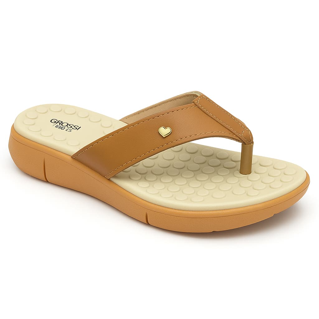 Chinelo Ortopédico Feminino Massageador Sandália Confortável