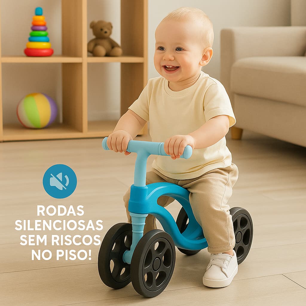Bicicleta de Equilíbrio Sem Pedal Infantil Brinquedo Educativo Para Coordenação Motora Infantil
