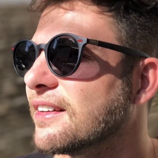 Óculos de sol Masculino Redondo Modelo edge polarizado UV400