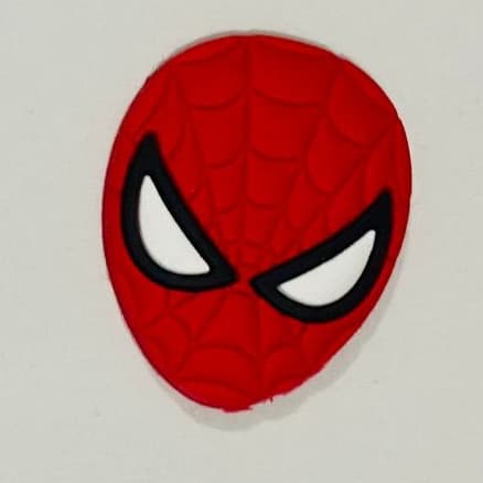 1 Pins/Bottons Emborrachados Para Babuche - Mascara Homem Aranha