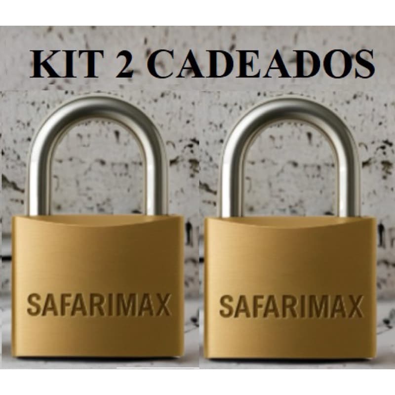 2 Cadeado Tetra Reforçado com 3 Chaves 40mm