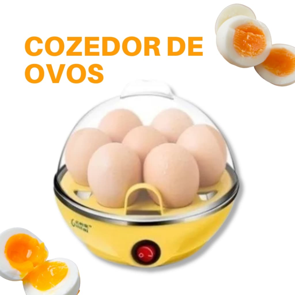 Maquina Eletrica Cozedor De Ovos No Vapor Egg Cooker
