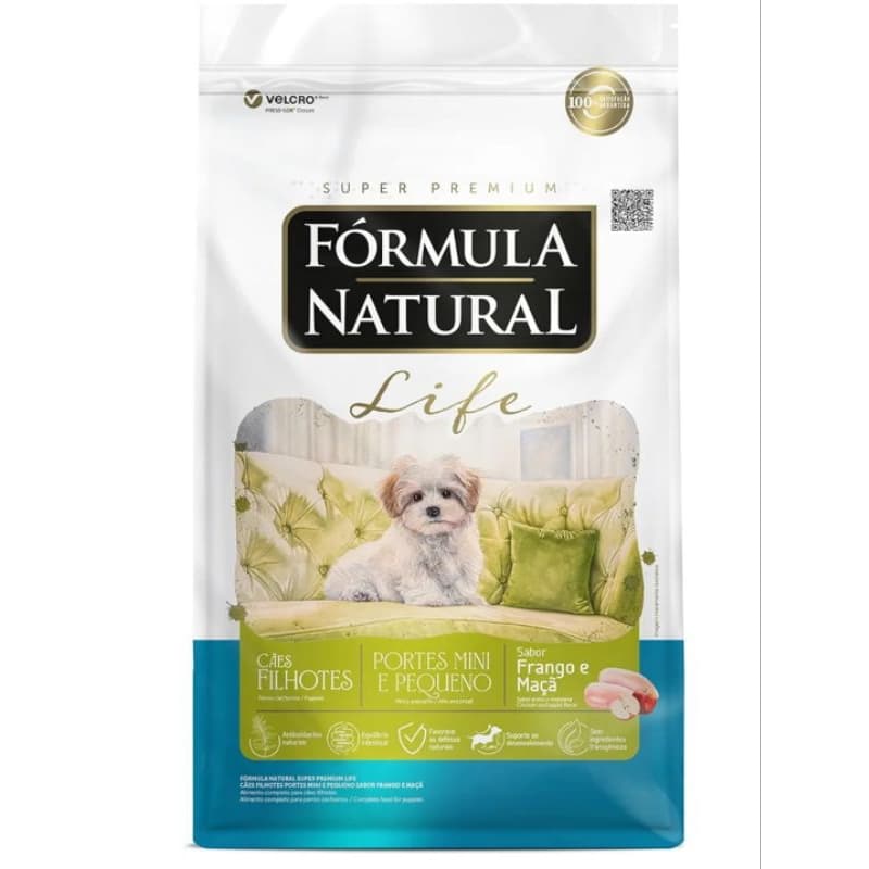 FOURMULA NATURAL LIFE FILHOTE CÃES MINI e PEQUENAS 2,5KG