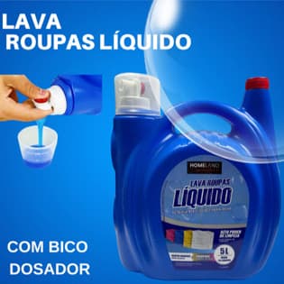 SABÃO LAVA ROUPAS LIQUIDO  5 LITROS COM BICO DOSADOR