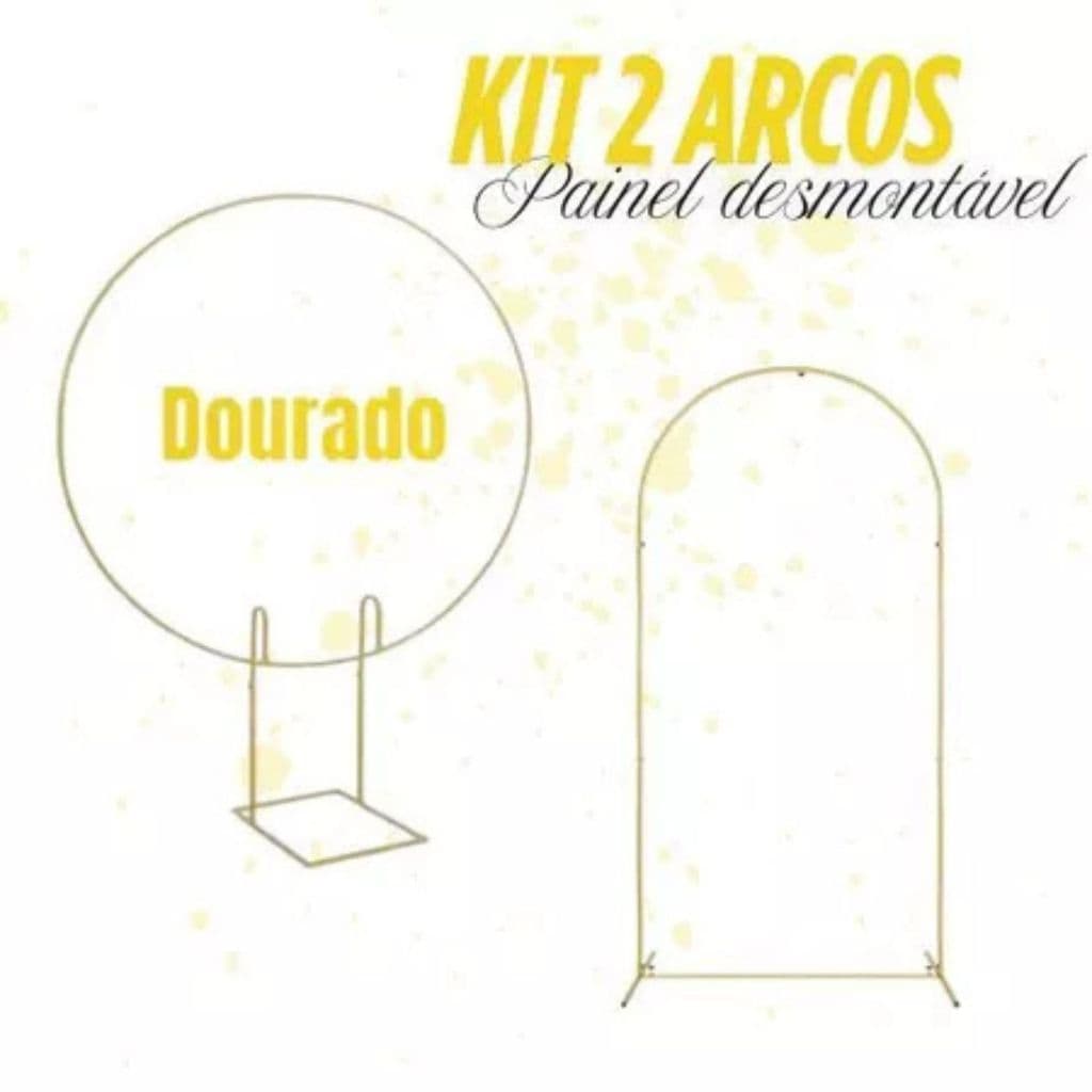 kit Festa Painel Romano + Arco Redondo Suporte Desmontavel Eventos Aniversario Decoração