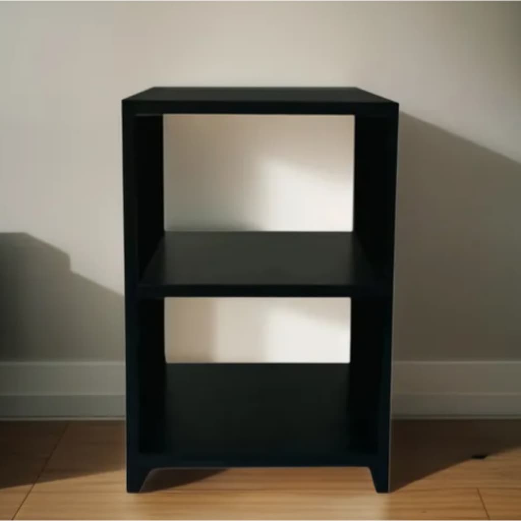 Mesa de Cabeceira Nicho Quarto Preto/Branco