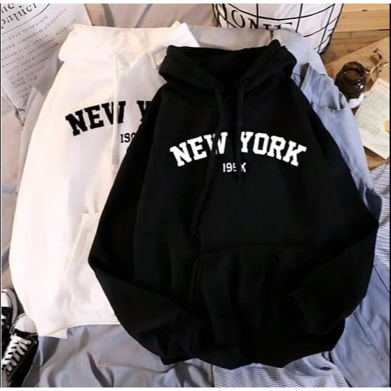 Kit 2 Jaqueta Masculina New York Blusa de Frio Com Capuz e Bolso Flanelado Inverno