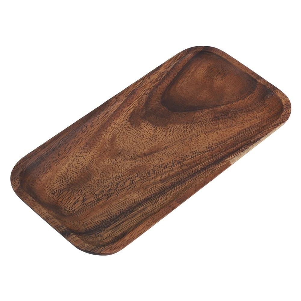 Bandeja de Bambu 25cm Rentangular Decorativa Petisqueira