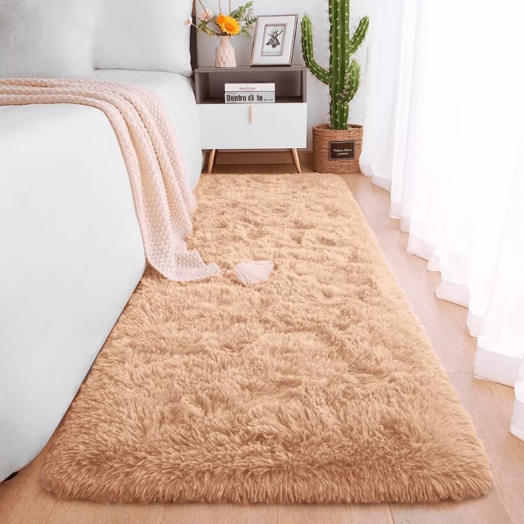 Tapete Passadeira Felpuda Beira de Cama Peludo Vários Tamanhos