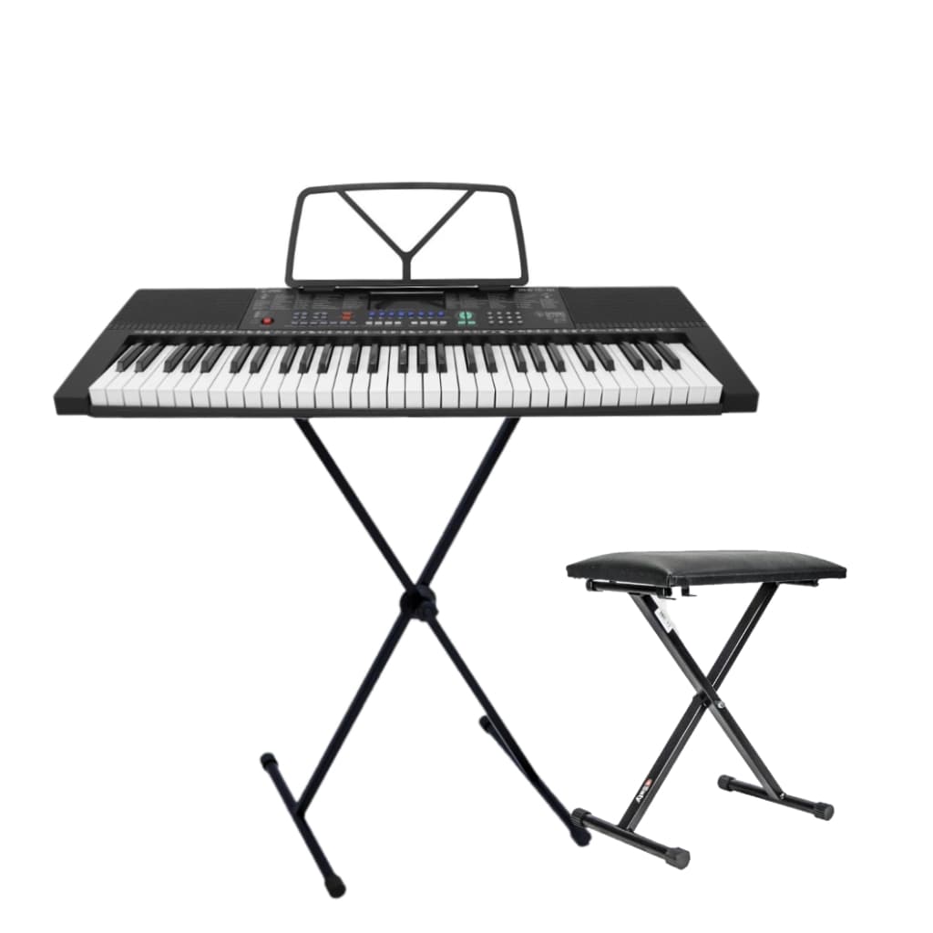 Teclado Musical Estudante - Arranjador Spring TC-161 + Suporte e Banco