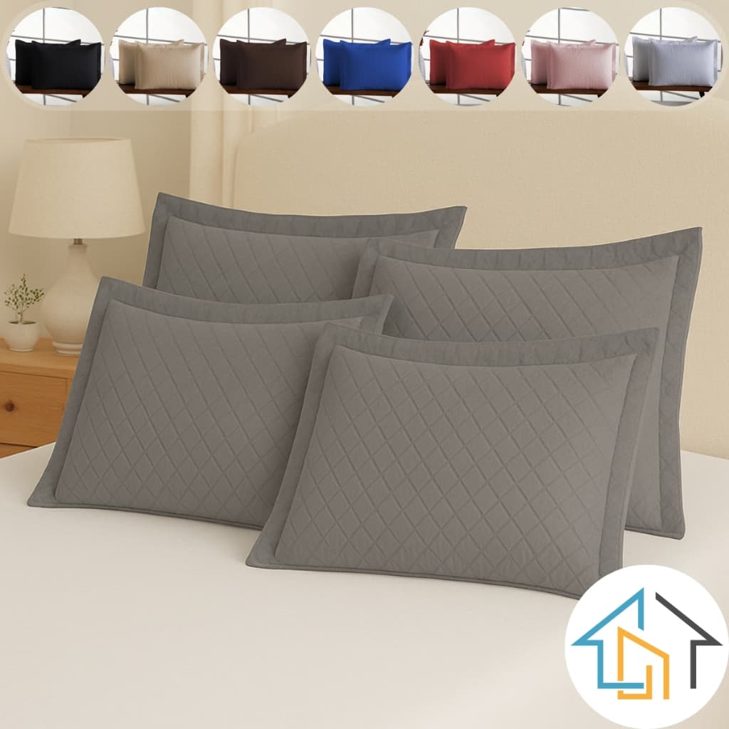 Kit Porta Travesseiro Fronha Capa Matelado 170 Fios 3 Abas Americano Luxo Toque Macio - 2un ou 4un