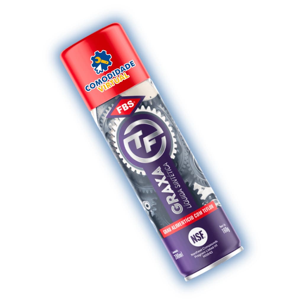 Graxa Líquida Com PTFE Sintética Atóxica Alimentícia - TF SPRAY 300ml
