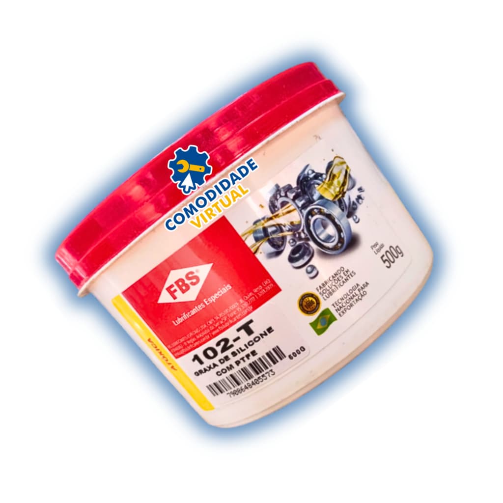 Graxa de silicone com PTFE - 102T 500g
