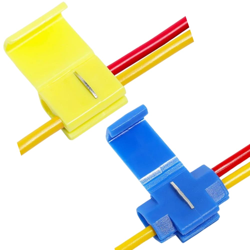 100x Conector Derivação Emenda De Fios Az/am Até 6mm (50 de Cada)