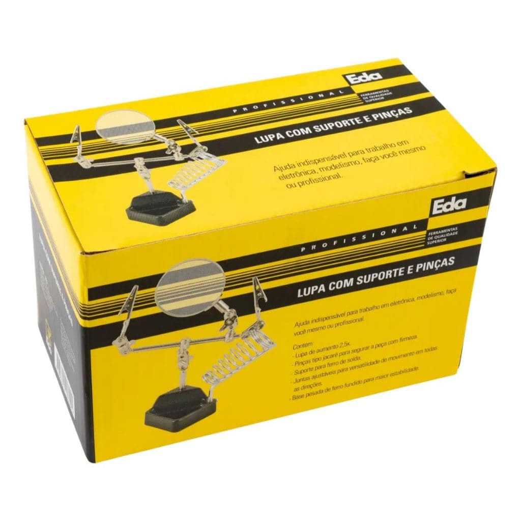 Lupa Para Solda Com Garras E Suporte Para Ferro Solda Braço Articulável Tomóvi