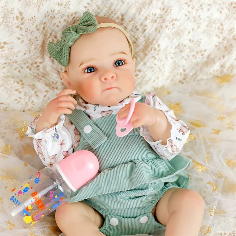 Bebê Reborn Ana realista cabelo pintado - Mundo Kids
