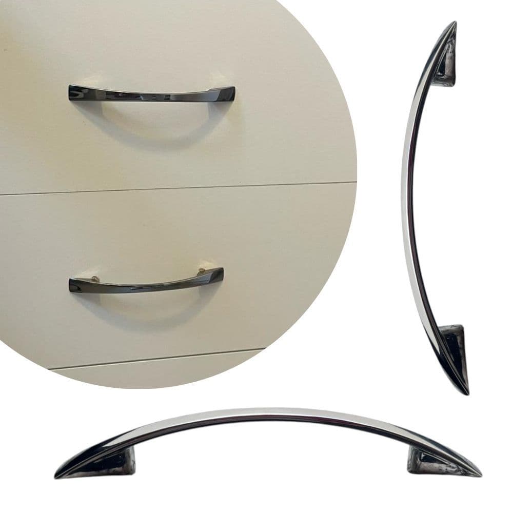 Kit 6 Puxadores Alça Metal de Gaveta Porta Armário Porta de Madeira Guarda Roupa Elegante Resistente Moderno Decorações