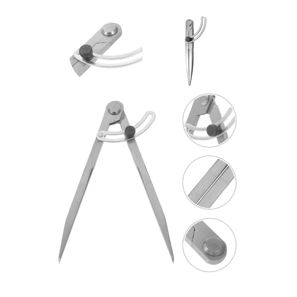 Compasso 15,2cm para Couro – Ferramenta Rotativa Divisor de Marcação