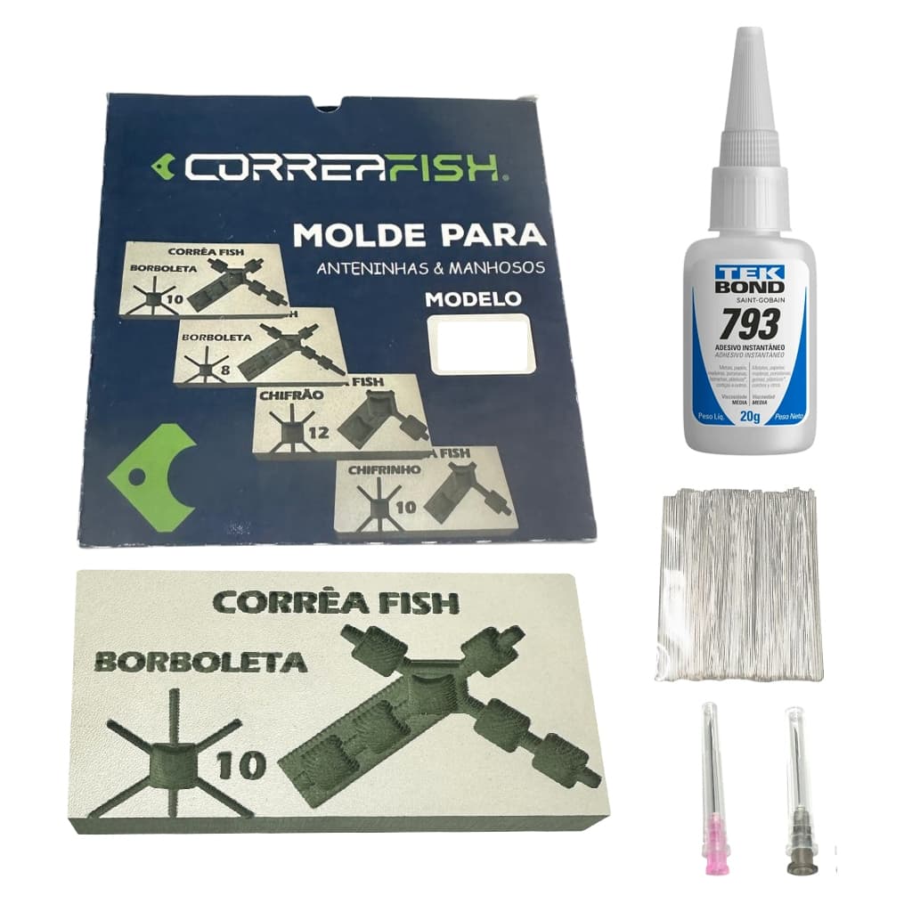 Kit Molde Borboleta 10mm – Anteninha e Manhoso