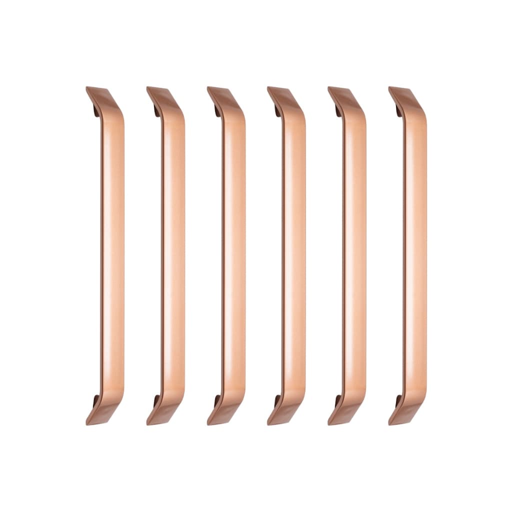 6 Puxadores Porta Guarda Roupa Escritorio Gaveta 256mm Barca
