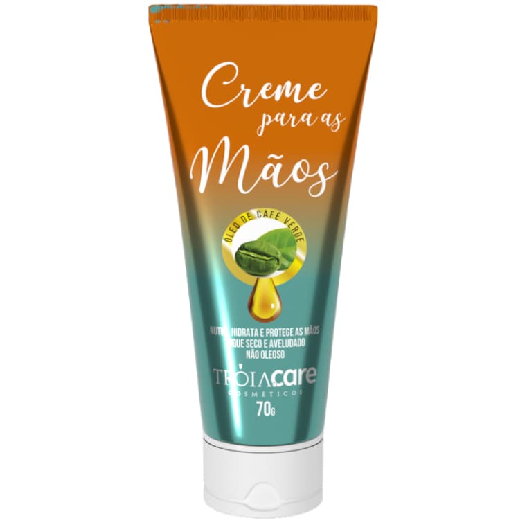 Creme para Mãos 60g Tróia Hair com Óleo de Café Verde | Nutrição, Toque Seco e Proteção