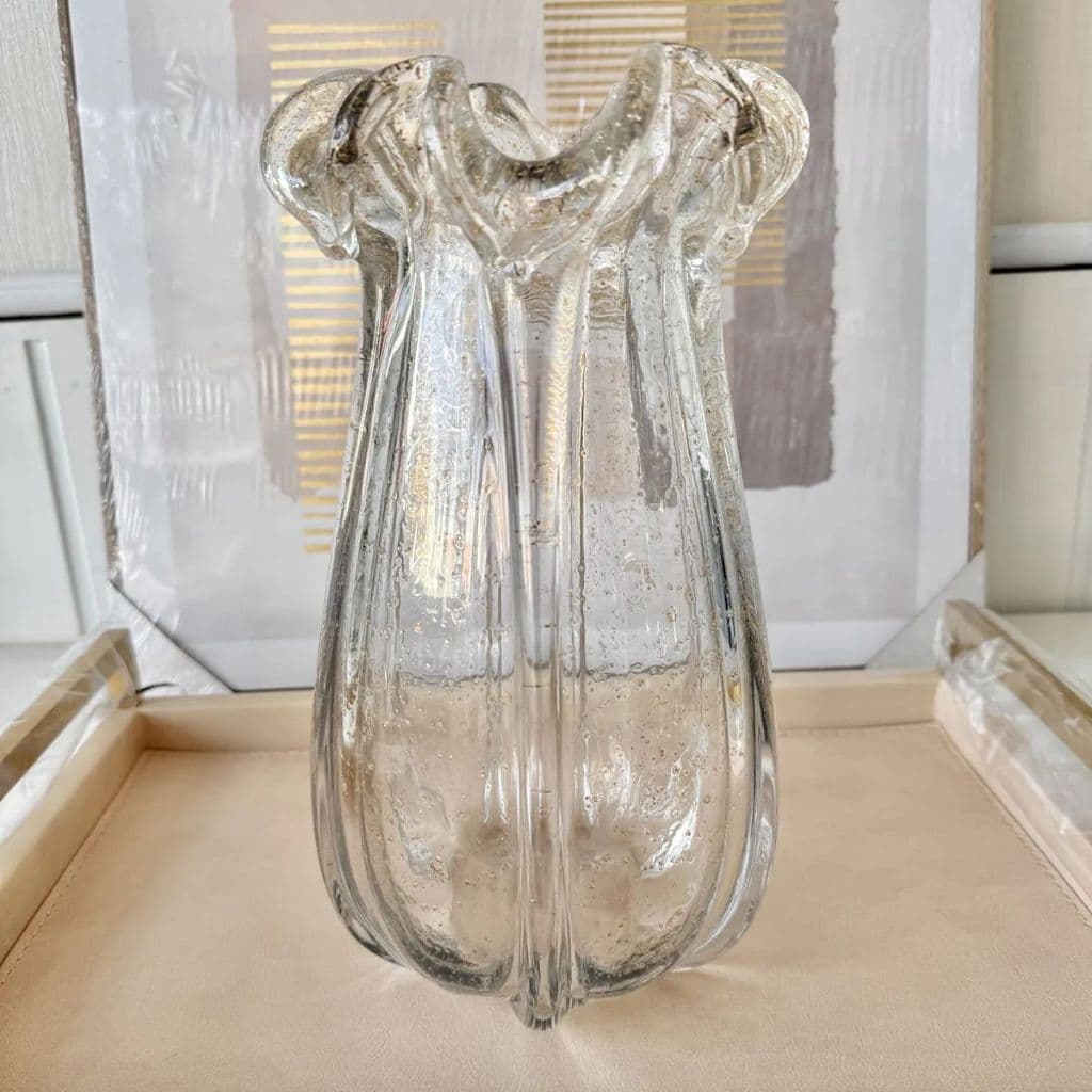 VASO DECORATIVO ELOAH COM DETALHE DOURADO