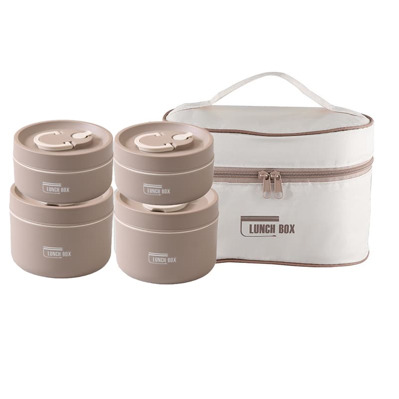 Super Kit Marmita Térmica 4 Peças + Bolsa | Praticidade em Dobro!