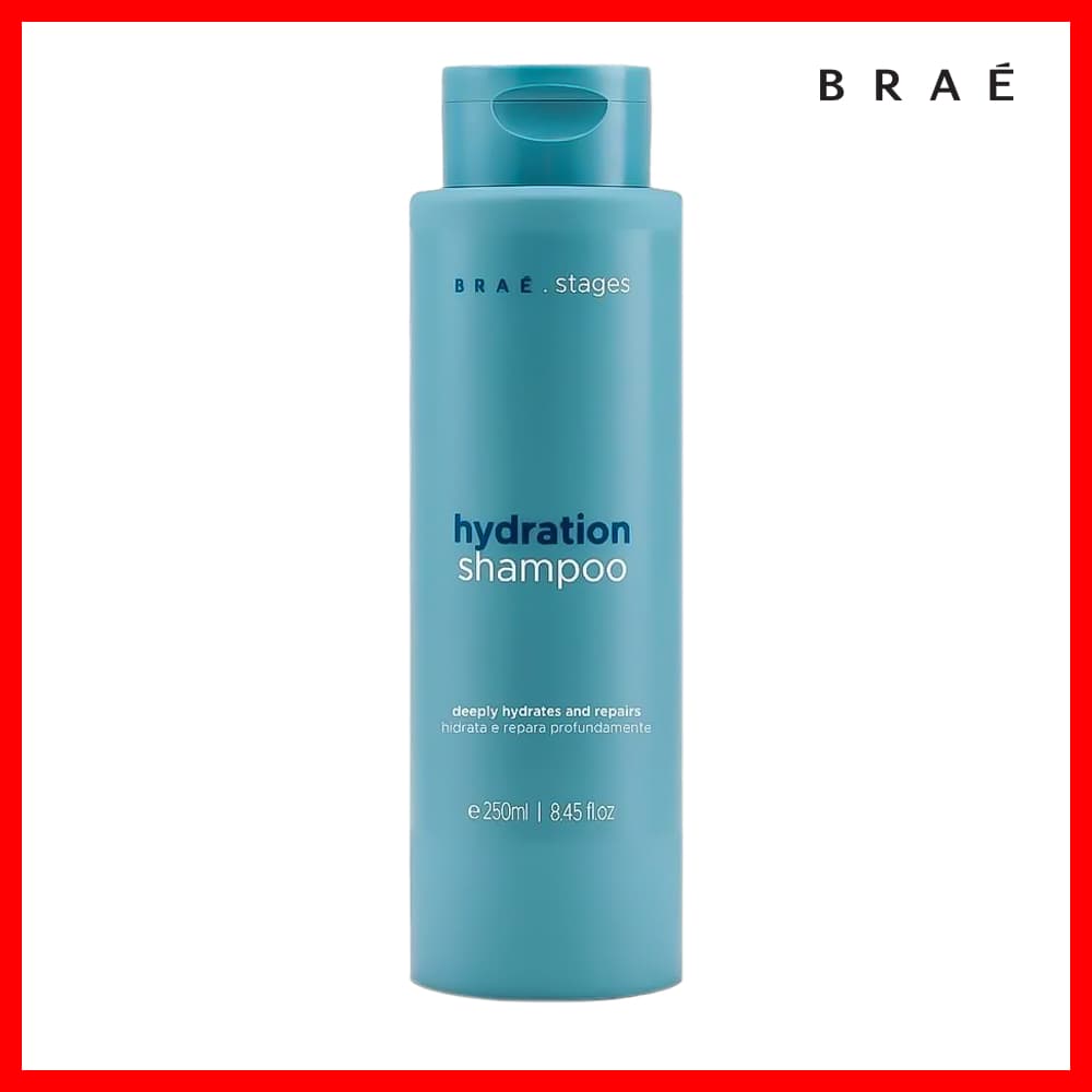 Braé Stages Hydration Shampoo 250ml (Ideal para cabelos macios, soltos e vibrantes.)