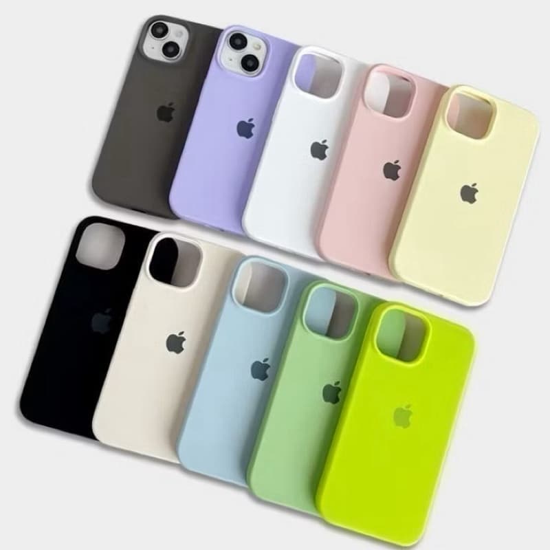 Capa Silicone Aveludado Original Para Iphone 11 12 13 PRO PROMAX   Aberta