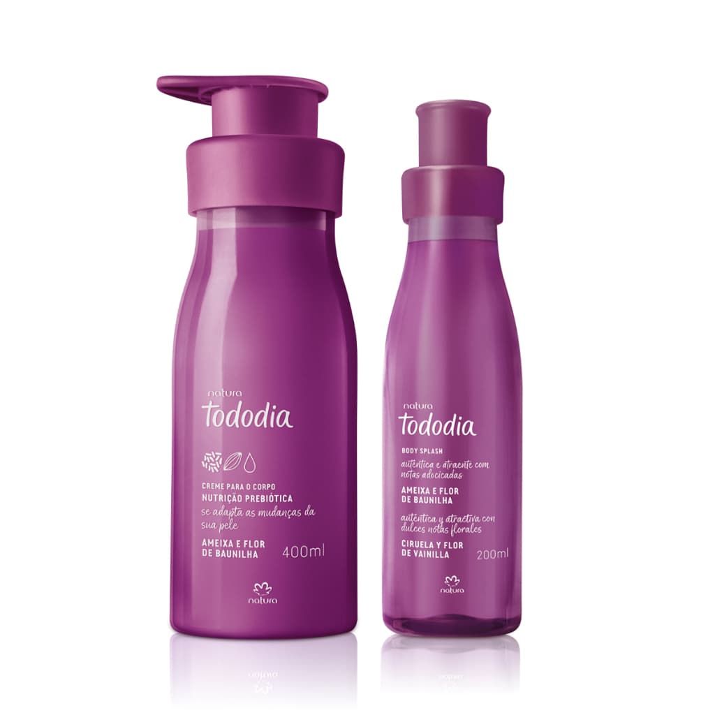 Kit Natura Tododia Ameixa e Flor de Baunilha Hidratante Corporal e Body Splash 200ml