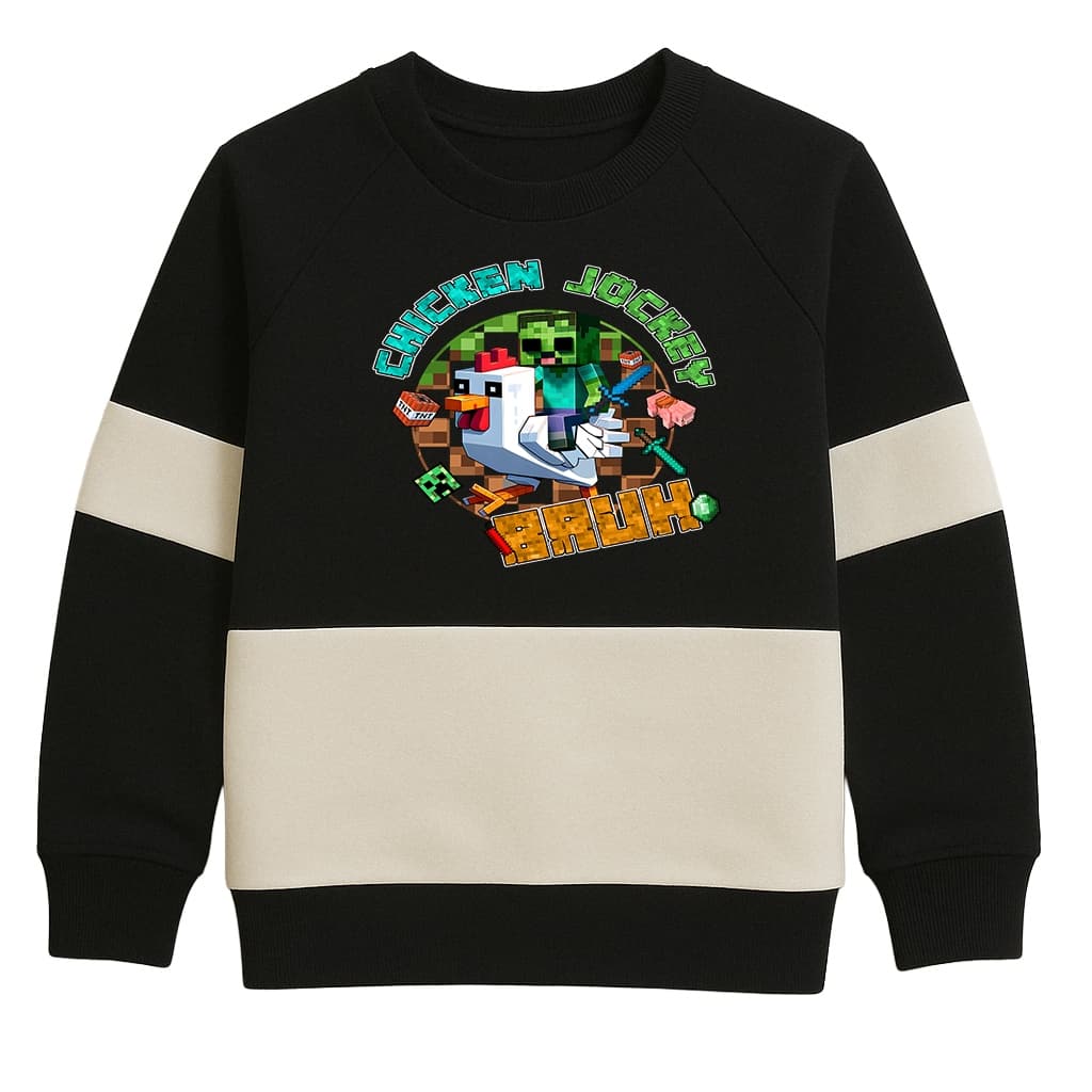Blusa de Frio Moletom Minecraft Infantil