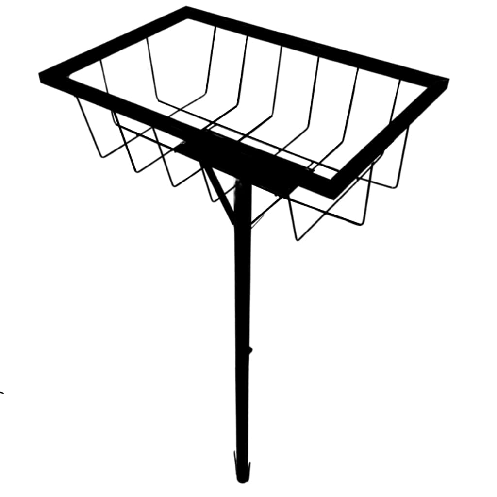 Lixeira De Aço Reforçada Para Calçada Cesto De Lixo Rua Casa Moderna Preto Branco