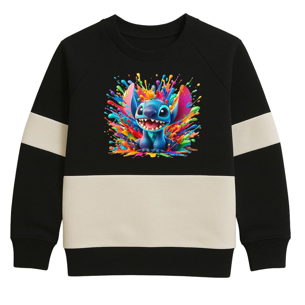 Blusa de Frio infantil Moletom infantil Stitch Unisex Infantil