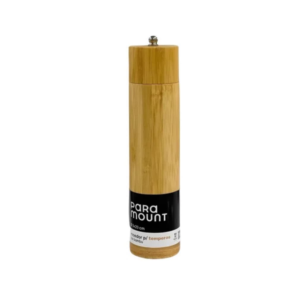 Moedor Sal Pimenta Temperos 100% Bambú Paramount 20 Cm