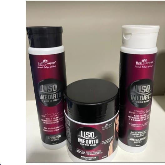 Kit Capilar LISO IMEDIATO 1 Shampoo + 1 Condicionador + 1 Mascara - Bell Corpus