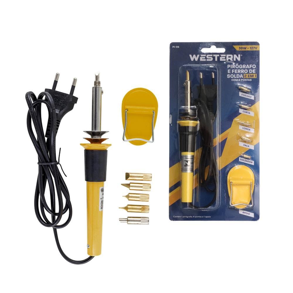 Pirografo ferro solda 30w 127v