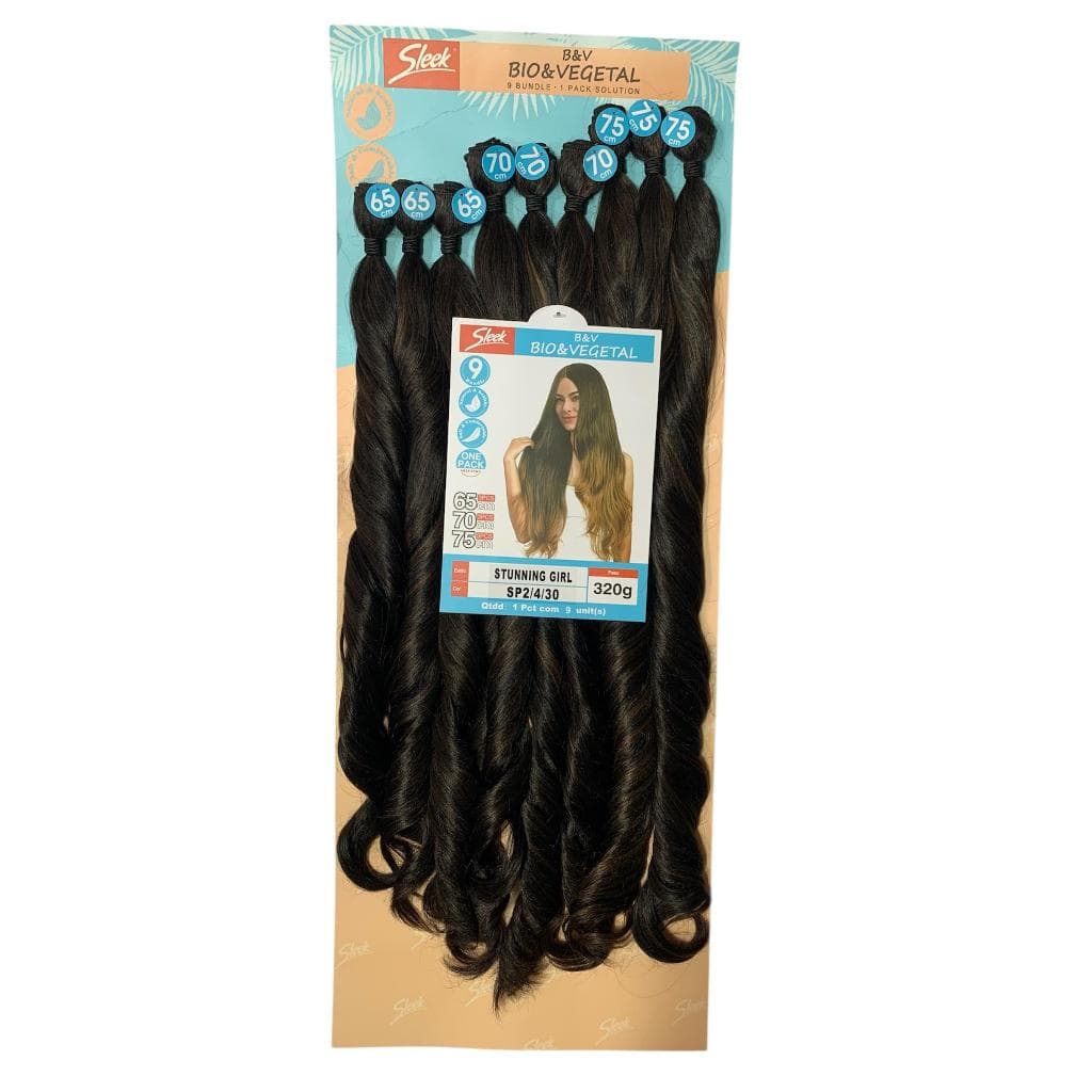 Cabelo Em Tela Identico ao Humano Bio Vegetal Stunning Girl Ondulado Da Rebecca Sleek 320g