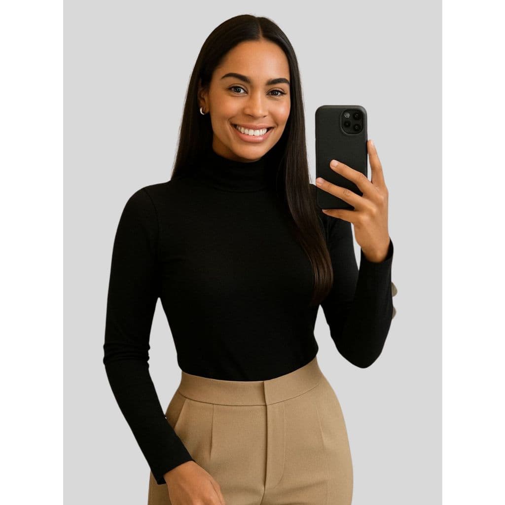 Blusa Manga Longa Cacharrel Frio Inverno 100%Algodão Material Premium