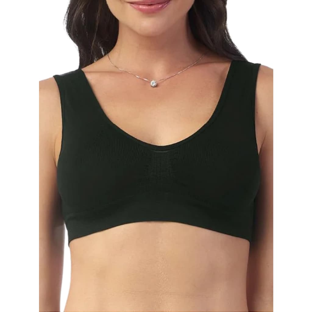Top Sutiã Feminino Adulto Alcas Largas Básico Sem Aro Sem Bojo Conforto Qualidade Zee Rucci