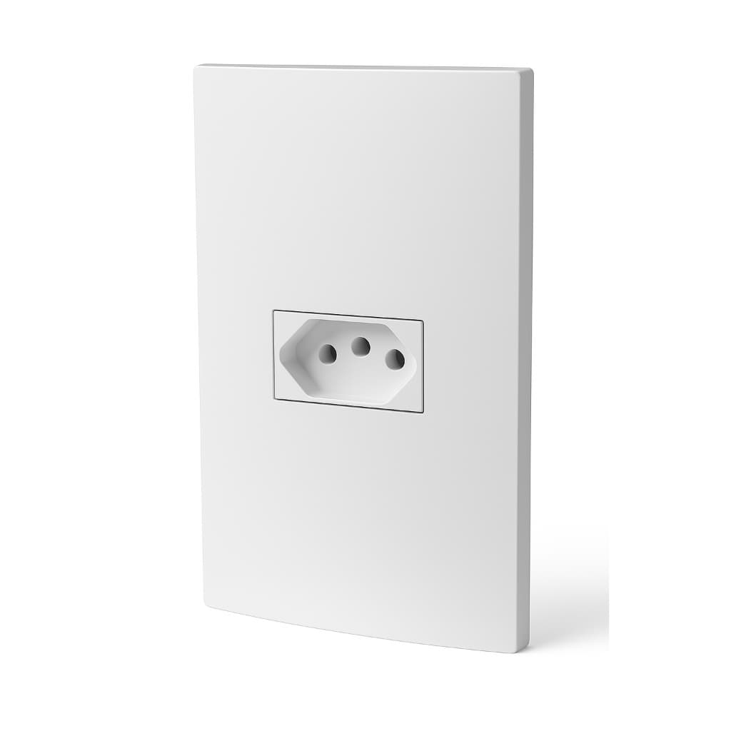 Conjunto 4x2 Tomada 10a Branco Inove I9 Ilumi