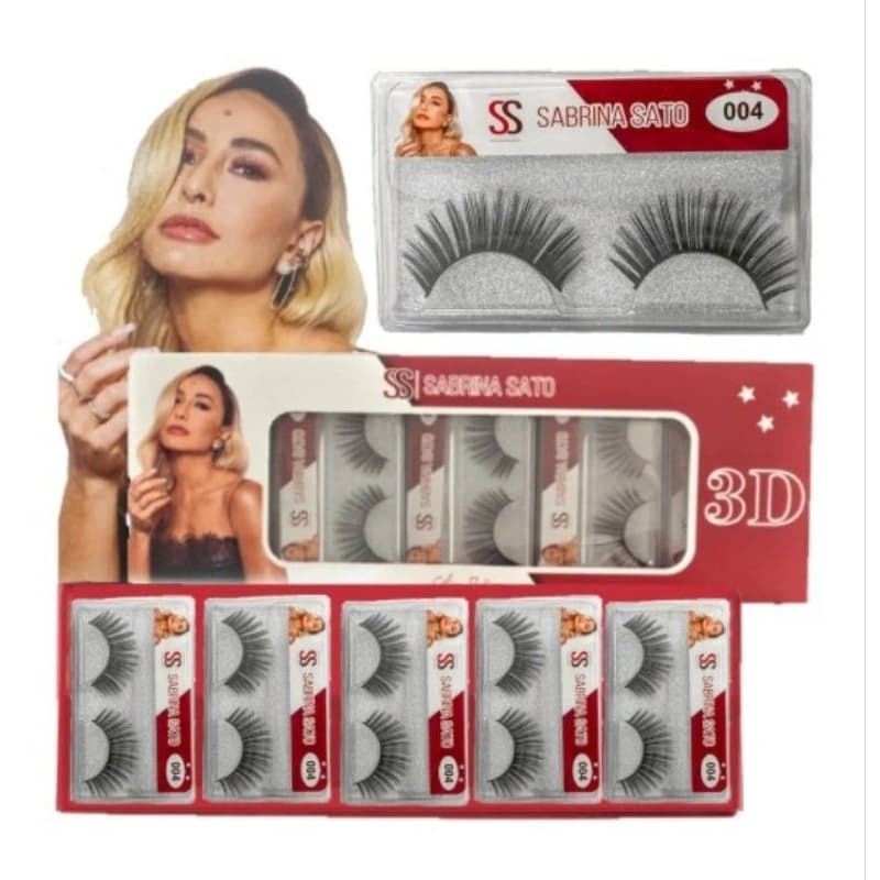 Cilios postiços 3d 004- Sabrina sato cílios postiços para base de postiços de luxo