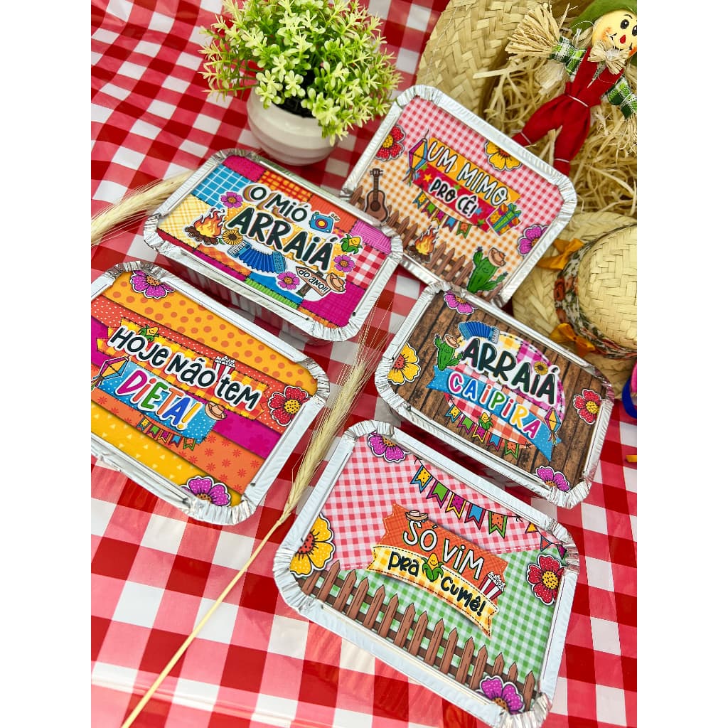 30 ADESIVOS PARA MARMITINHA FESTA JUNINA