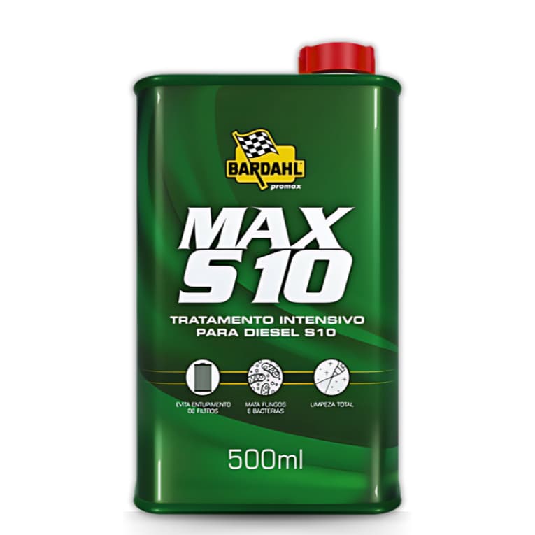 Max S10 Bardahl Aditivo Combustível Diesel e Biodiesel Caminhão Pick Up Suv 500ml