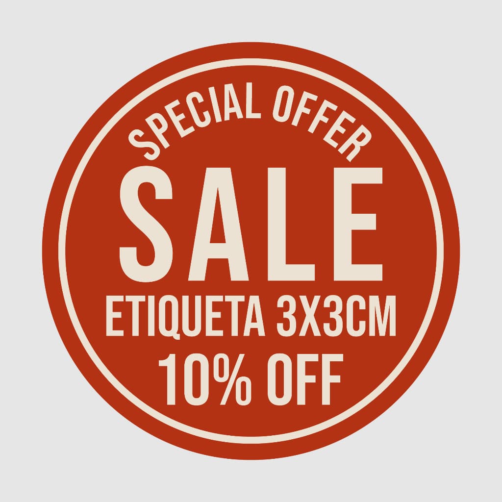 PROMOÇÃO  1000 ETIQUETAS ADESIVAS - Rótulos Redondos ou Quadrados - dimensões 3x3cm