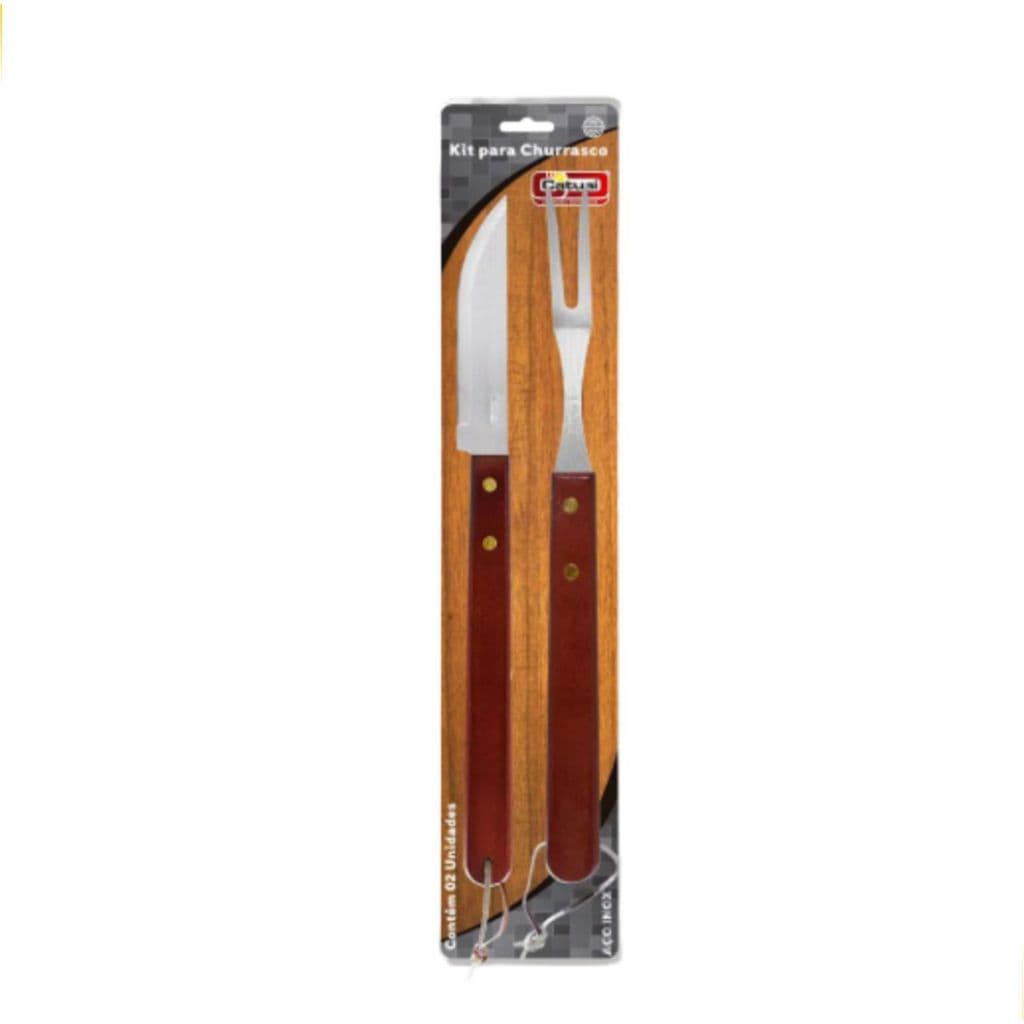Conjunto Para Churrasco Com Faca e garfo Catuai
