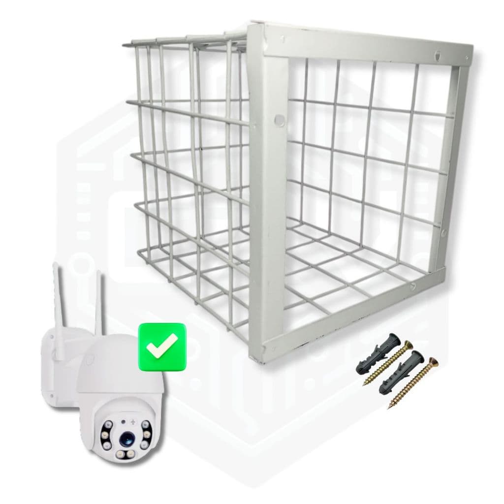Grade Quadrada Grande GG Câmera Speed Dome CFTV Resistente Branco ou Preto Prática & Reforçada