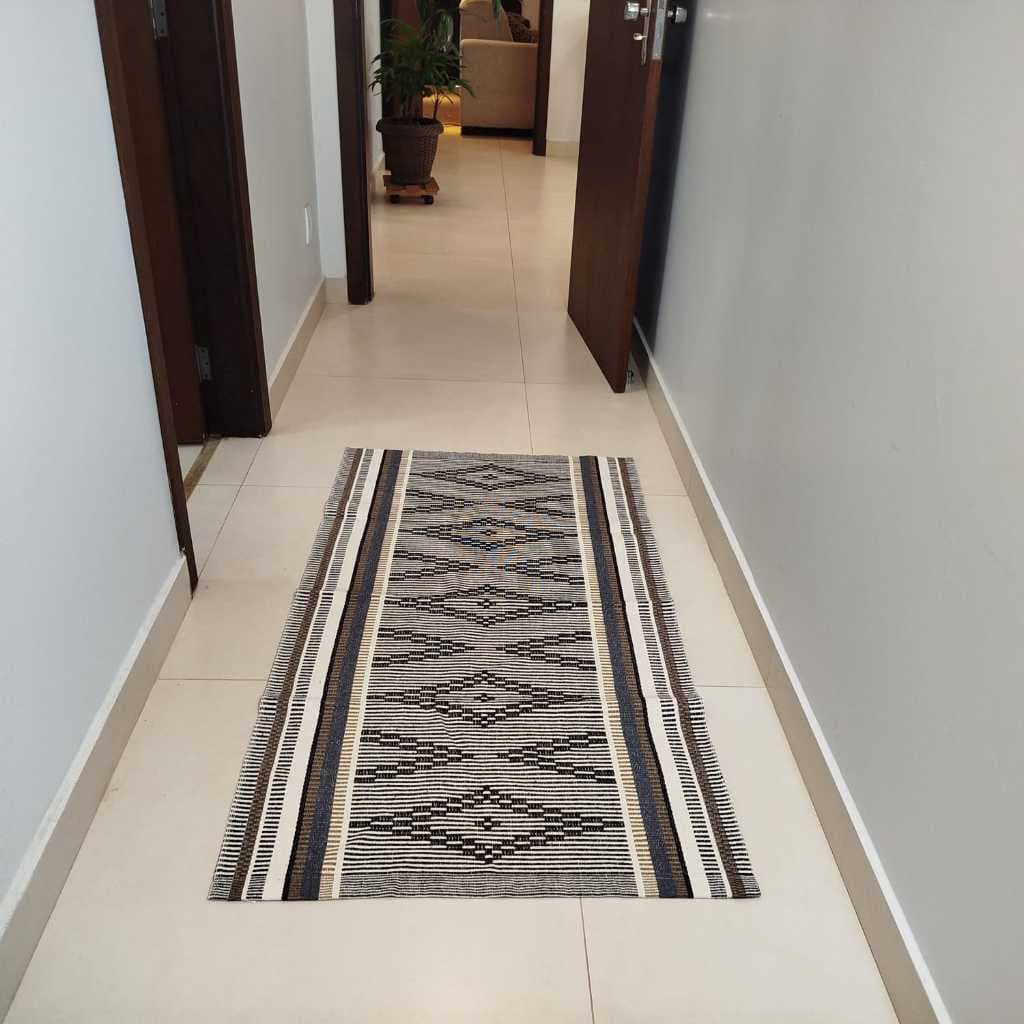Tapete Passadeira Algodão Lavável na Máquina 140x47 cm e 140x77 cm / Cozinha Corredor