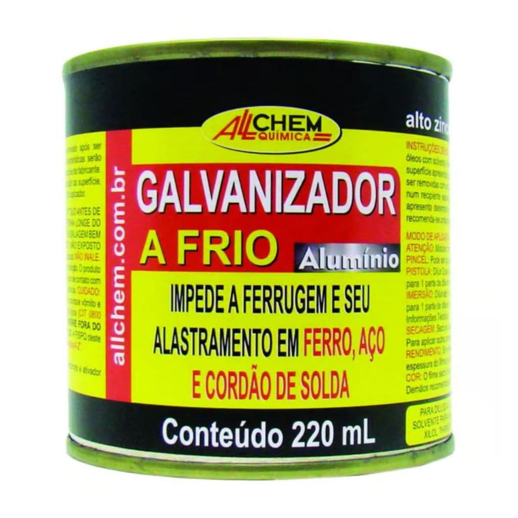 GALVANIZADOR A FRIO CALUMINIO 220ml - ALLCHEM