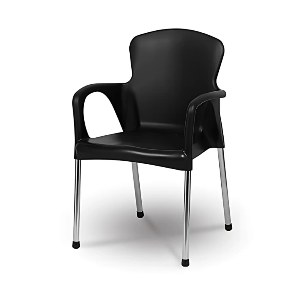 1 Poltrona Cromo Colors Niquelart Cadeira com Braço de Apoio Resistente