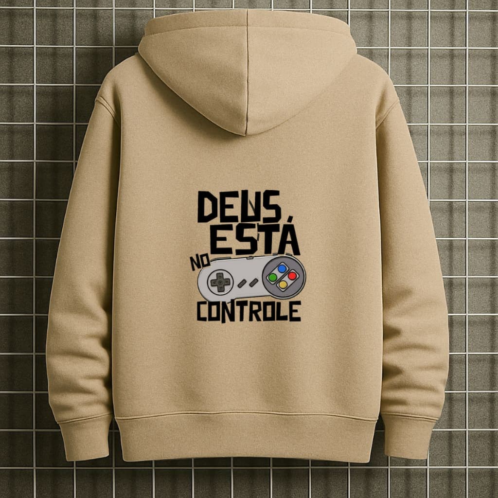 Casaco Inverno Flanelado Estampado Cristão